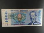 1000 Kč 1985 s. U 09, kolek tištěný, Baj. CZ 3b, Pi. 3