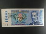 1000 Kč 1985 s. U 10, kolek tištěný, Baj. CZ 3b, Pi. 3