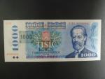 1000 Kč 1985 s. U 18, kolek tištěný, Baj. CZ 3b, Pi. 3