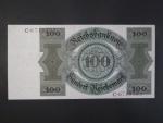 Německo, 100 RM 1924 série C, podtiskové písmeno B