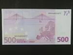 500 Euro 2002 s.X, Německo, podpis Jeana-Clauda Tricheta, R011 tiskárna Bundesdruckerei, Německo