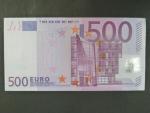 500 Euro 2002 s.X, Německo, podpis Jeana-Clauda Tricheta, R011 tiskárna Bundesdruckerei, Německo