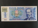 1000 Kč 1985 s. C 30, kolek lepený, Baj. CZ 3a, Pi. 3