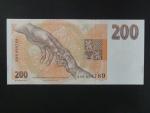 200 Kč 1993 s. A 09 proužek Kčs, Baj. CZ 6a, Pi. 6a
