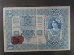 1000 K 1902, kolkovaná - padelany kolek s raz. 