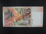 100 Sk 1.7.1996 serie D 00000000, anulát číslo 696 s pretiskem SPECIMEN, Ba. SK 8b, Pi. 25s