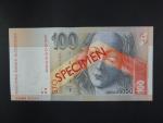 100 Sk 1.7.1996 serie D 00000000, anulát číslo 654 s pretiskem SPECIMEN, Ba. SK 8b, Pi. 25s
