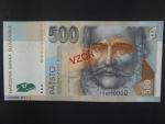 500 Sk 10.7.2006 serie F 00000000, anulát číslo 954 s přetiskem VZOR, Baj. SK 16b, Pi. 46s
