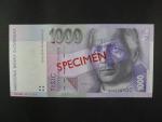 1000 Sk 1.6.1995 serie G 00000000, anulát číslo 0696 s přetiskem SPECIMEN, Ba. SK10b