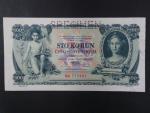 100 Kč 10.1.1931 serie Ka, II.vydání, perf. SPECIMEN