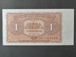 1 Kčs 1953 série JN, tiskárna STC Praha