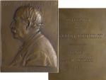 J. C. Chaplain 1839-1909 - AE medaile 70 x 57 mm, Marcelin Berthelot (1827-1907), franc. chemik a politik, sign. 1901/1927