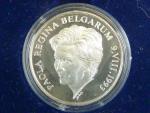 Ag medaile - Paola Reine des Belges, Ag 0,925, 11,5 g, průměr 30mm, náklad 7500ks, certifikát, etue