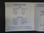 Ag medaile - Astrid Reine des Belges, Ag 0,925, 11,5 g, průměr 30mm, náklad 2500ks, certifikát, etue