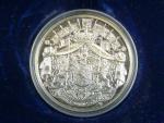 Ag medaile - Albert - Paola Roi et Reine des belges, Ag 0,925, 11,5 g, průměr 30mm, náklad 7500ks, certifikát, etue