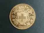 Švýcarsko - 20 Frank 1925 B, 6,451g, Au 0.900