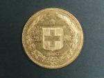 Švýcarsko - 20 Frank 1895 B, 6,451g, Au 0.900