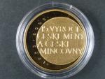 2008, Česká mincovna, zlatá medaile 15.výročí vzniku České mincovny a české měny, Au 0,999,9, 7,78g, náklad 500 ks, etue