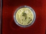 2005, Česká mincovna, zlatá medaile A. Mucha, Au 0,999,9, 7,78g, náklad 500 ks, etue, certifikát
