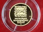 2002, Česká mincovna, zlatá medaile Sv. Zdislava z Lemberka, Au 0,999,9, 3,49g, náklad 1000 ks, etue