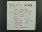 2006, Česká mincovna, zlatá medaile Svatební dukát 2006, Au 0,999,9, 3,11g, náklad 500 ks, etue, certifikát
