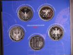 Německo, sada 5 ks.10 EUR 2007