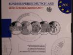 Německo, sada 5 ks.10 EUR 2007