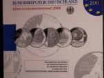 Německo, sada 5 ks.10 EUR 2008