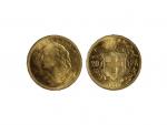 Švýcarsko - 20 Frank 1930 B, 6,451g, Au 0.900