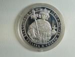 medaile - Korunovace Václava II. - 1 Oz Ag 999, náklad 4000 ks, certifikát, etue