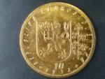 10 Dukát sv. Václav 1932, nádherný stav 0/0