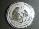 30 Dollars - 1 Kg Ag - Rok opice 2016, kvalita proof, Ag 999/1000, 1000g, etue