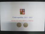 sada 13ks pamětních mincí 5000 Kč 2011 - 2015 Mosty + 10.000 Kč 2012, 2013, 2015 Zlatá bula sicilská, Konstantin a Metoděj, mistr Jan Hus, ve společné etui, certifikáty, bezvadná kvalita, PROOF