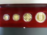 Sada zlatých mincí Koruna česká, 1000 , 2500 , 5000 , 10000 Kč 1997, vše ve společné etui, karty ČNB k sadě nejsou, kvalita proof
