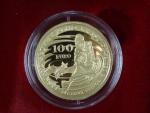 100 Euro 2017 Jaskyne Slovenského krasu, Au 900, 9,5g, etue, certifikát