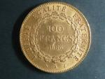 100 Frank 1886 A., Au 900/1000, 32,25 g, průměr 35 mm