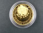 1999, Česká mincovna, zlatá medaile k uvítání roku 2000, Au 0,999,9, 7,78g, náklad 300 ks, certifikát