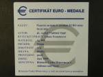 AR pamětní medaile k zavedení EURO měny - 50 Euro, Ag 900, 42 g, průměr 50 mm, náklad 500 ks, certifikát, etue