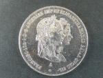 1/2 Tolar 1854 A na sňatek Františka Josefa I. a Alžběty