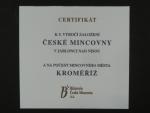 1998, pamětní medaile s motivem 20 Kč, Au 999,9, 15,56g, náklad 500ks, certifikát, etue, kvalita proof