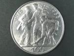 100 Kčs 1955a 10.výročí osvobození ČSSR, vzácná varianta signatury A