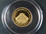 10 Dollars 2009 Chichén Itzá, Au 999/1000, 1g, náklad 7000 ks, průměr 13,92 mm, certifikát