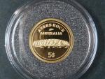 5 Dollars 2006 Ayerská skála, Au 585/1000, 1,25g, průměr 13,92 mm, certifikát
