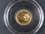1 Dolar 2010 Mikuláš Koperník, Au 999/1000, 0,5g, průměr 11 mm, certifikát