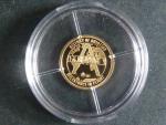 zlatá medaile z cyklu Historie letectví - Concorde, Au 0,585,9, 0,50g, etue, certifikát