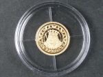 zlatá medaile z cyklu Největší Češi - Jiří z Poděbrad, Au 0,585,9, 0,50g, etue