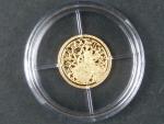 zlatá medaile z cyklu Největší Češi - Karel IV., Au 0,585,9, 0,50g, etue