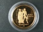 100 Dollars - 1/2 OZ  Au - OH 1976, kvalita proof,  etue