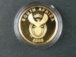 1 Rand 2008, 1/10 OZ Au, certifikáty, etue