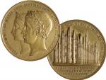 Ferdinand V. 1835-1848 - AE Medaile 1838 na korunovaci v Miláně a jeho manželky Marie Anny, Haus. 37